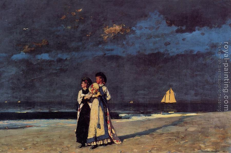 Winslow Homer : Promenade on the Beach